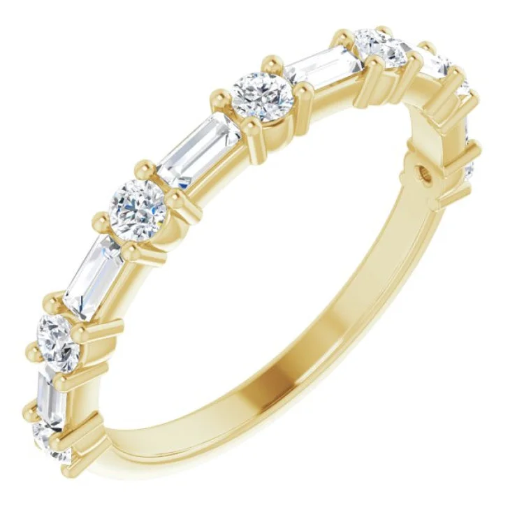 Fashion rings-14K Yellow 1/3 CTW Natural Diamond Anniversary Band