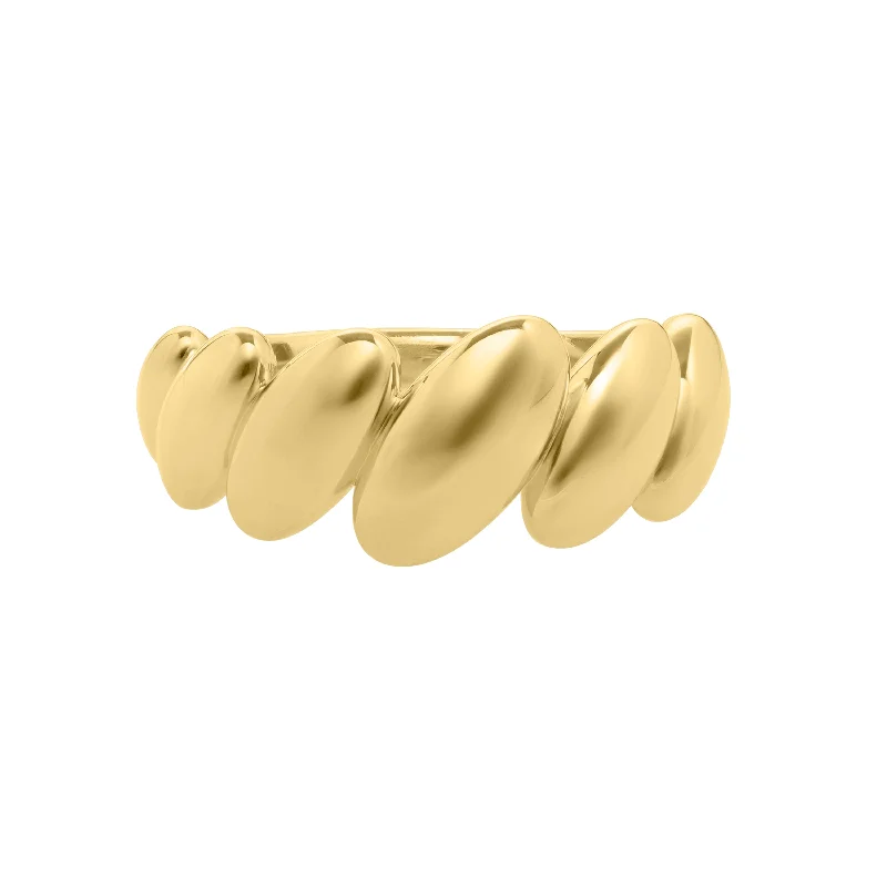 Plain gold rings-10K San Marco Ring