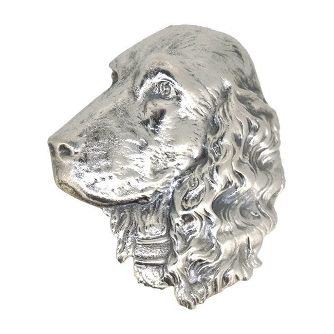 Eco-Friendly Brooch-Silver Dog Head Brooch