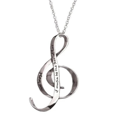 Diamond pendant necklaces for brides-The Food of Love Sterling Silver Necklace