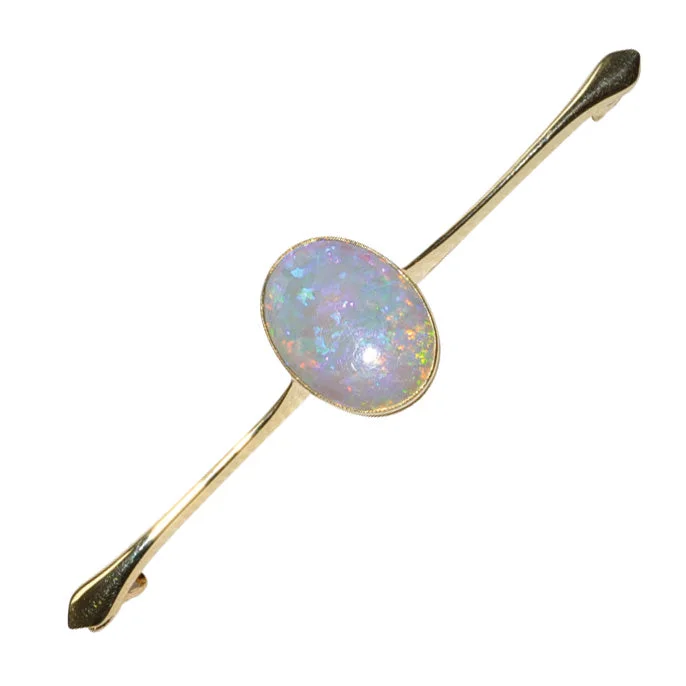 Artistic Brooch Design-Opal Bar Brooch