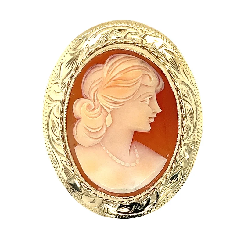 Elegant Brooch-Cameo Brooch