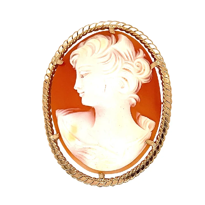 Korean Style Brooch-Cameo Brooch