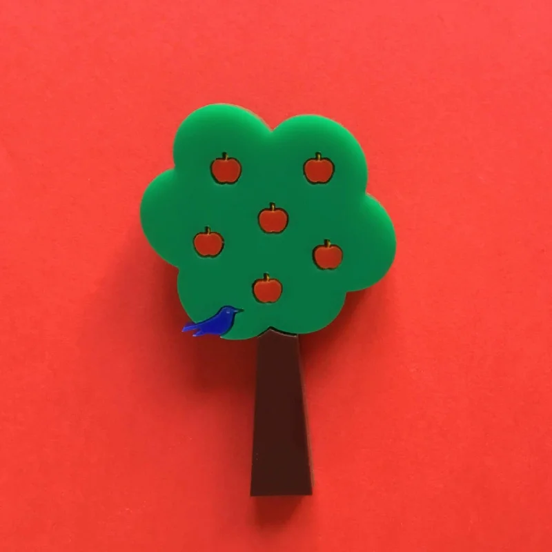 Opulent Brooch-APPLE TREE Acrylic Brooch