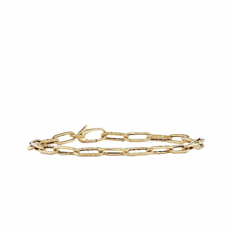 Birthstone Bracelets-DY Madison Chain Bracelet in 18K Yellow Gold