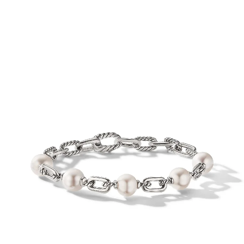 Gradient Bracelets-DY Madison Pearl Chain Bracelet in Sterling Silver