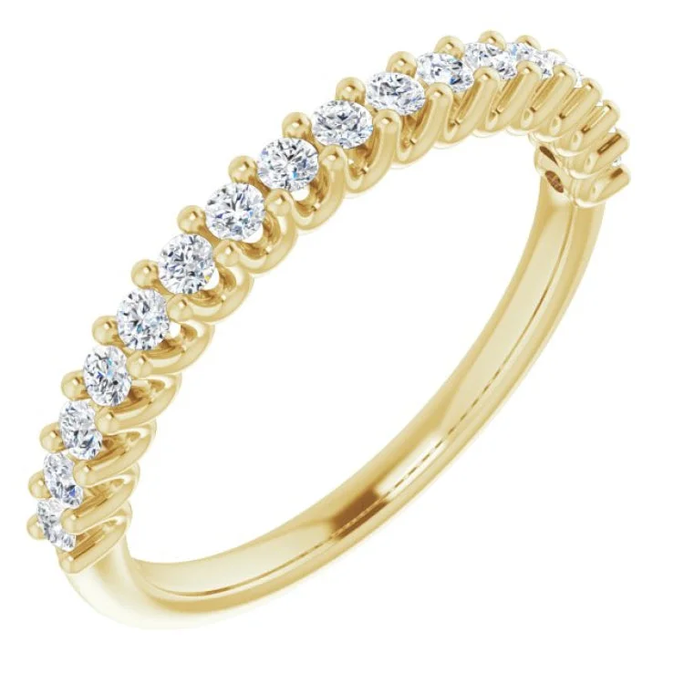 Women’s affordable engagement rings-14K Yellow 1/3 CTW Lab-Grown Diamond Anniversary Band