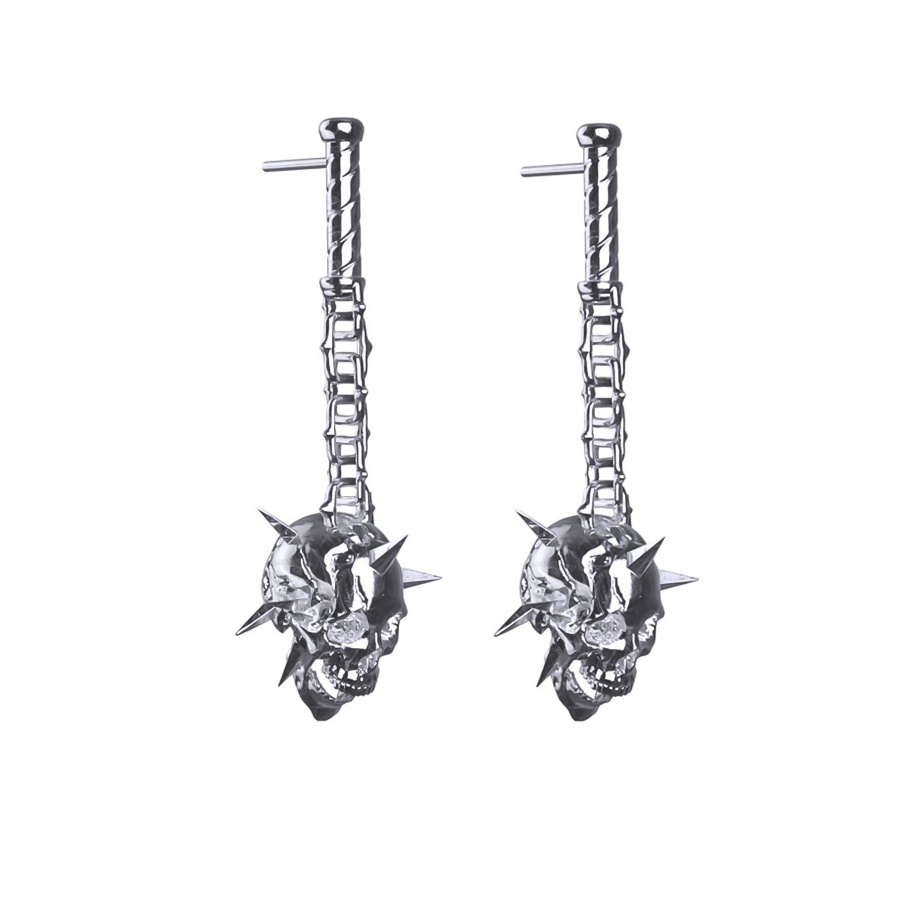 Trendy Stud Earrings For Everyday Wear-6TH CIRCLE OF HELL EARRING