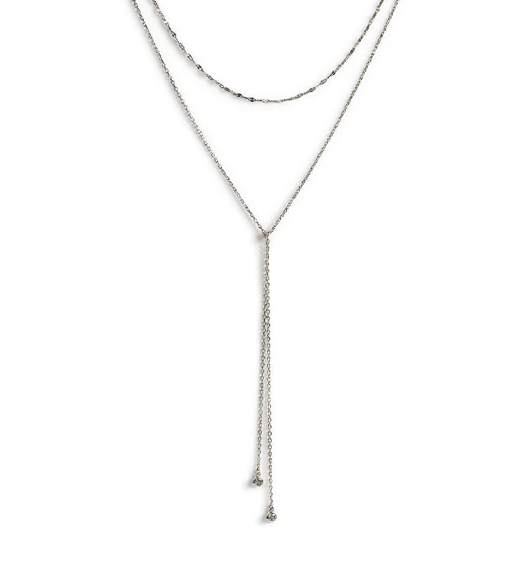 Personalized long bar necklaces-Lulu Choker Lariat