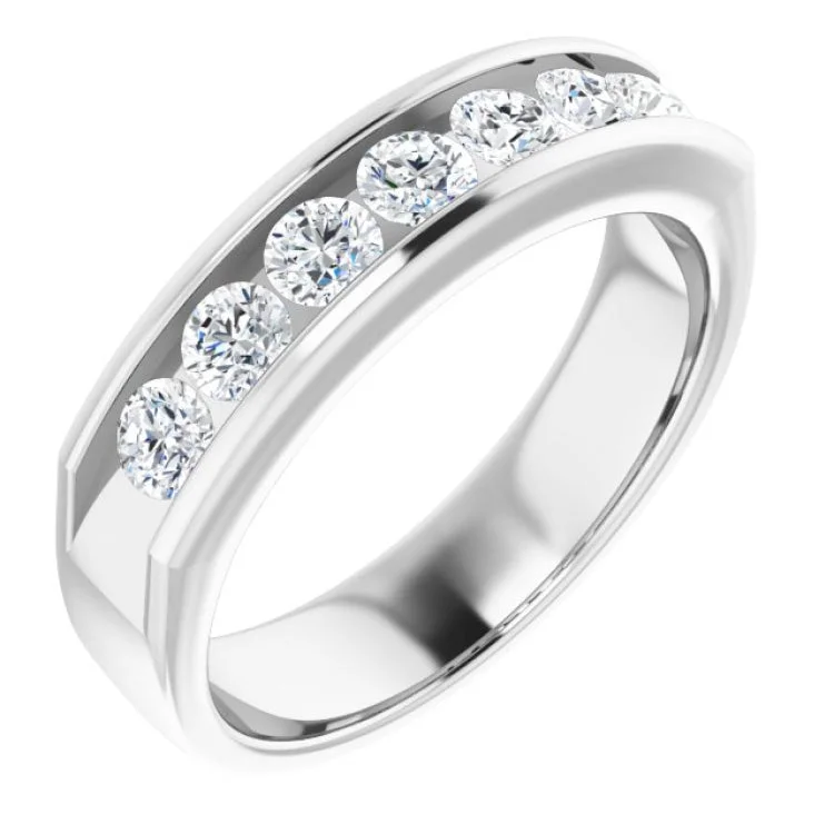 Signature rings-Platinum 1 CTW Natural Diamond Ring