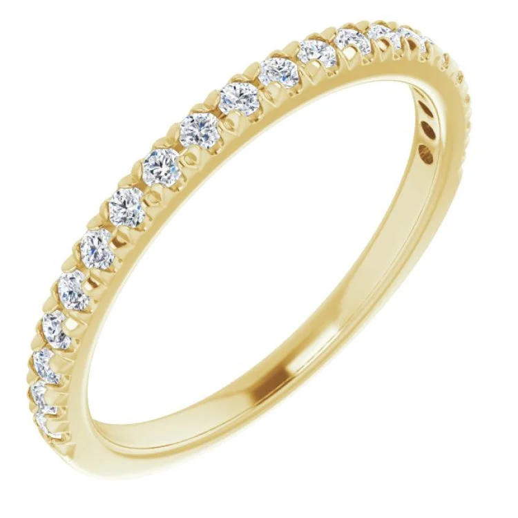 Custom wedding rings for him-14K Yellow 1/3 CTW Lab-Grown Diamond Anniversary Band