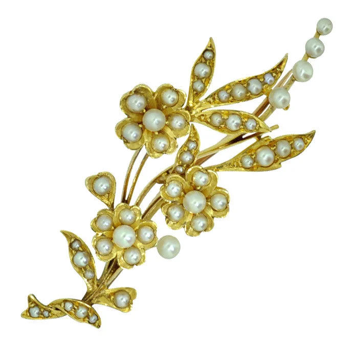 Multi-functional Brooch-Pearl Spray Brooch