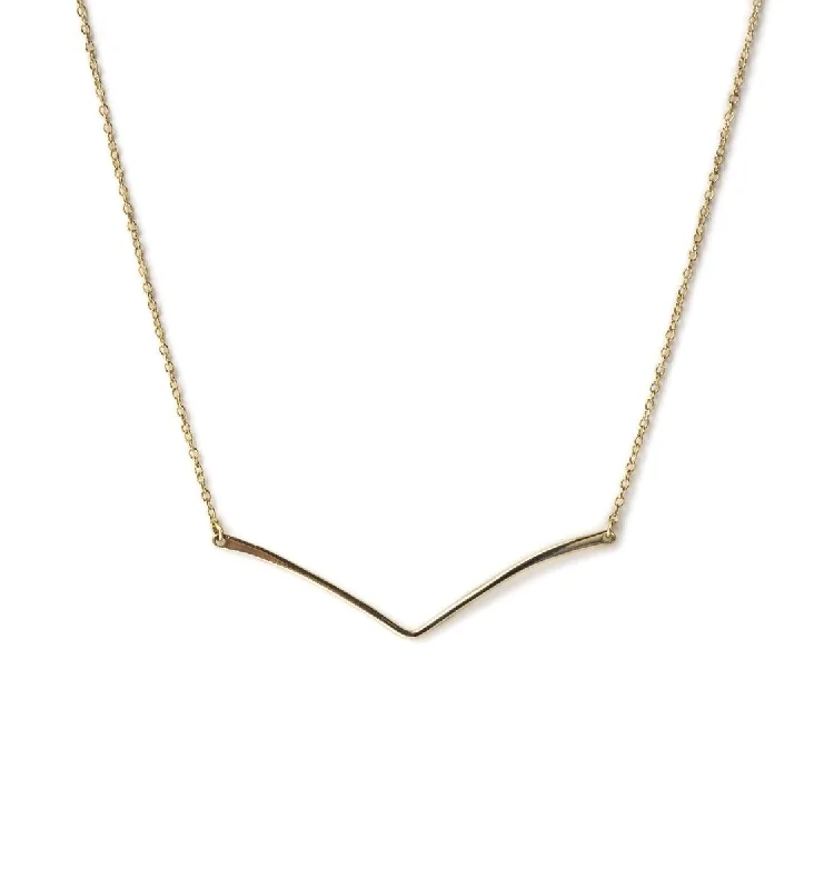 Simple gold pendant necklaces for men-Paloma Necklace