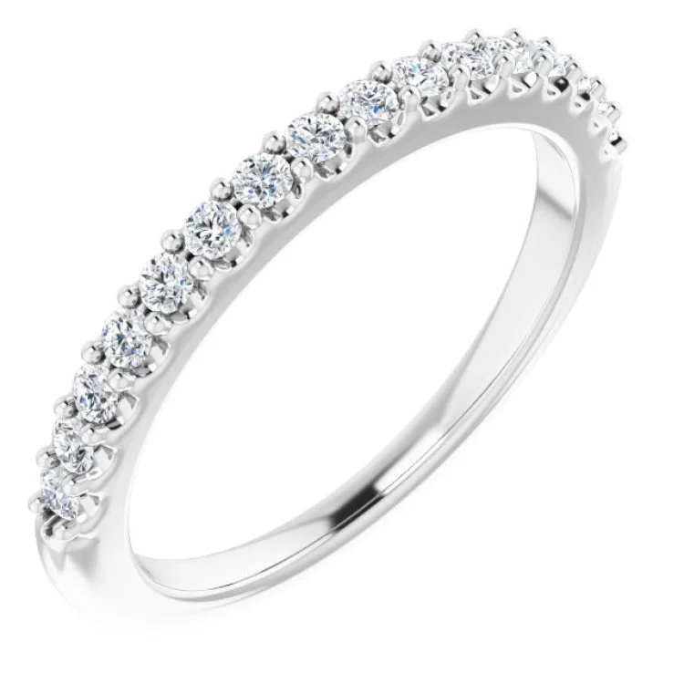 Unique promise rings for women-Platinum 1/4 CTW Diamond Anniversary Band