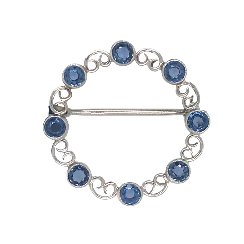 Gift Brooch-Sapphire Brooch