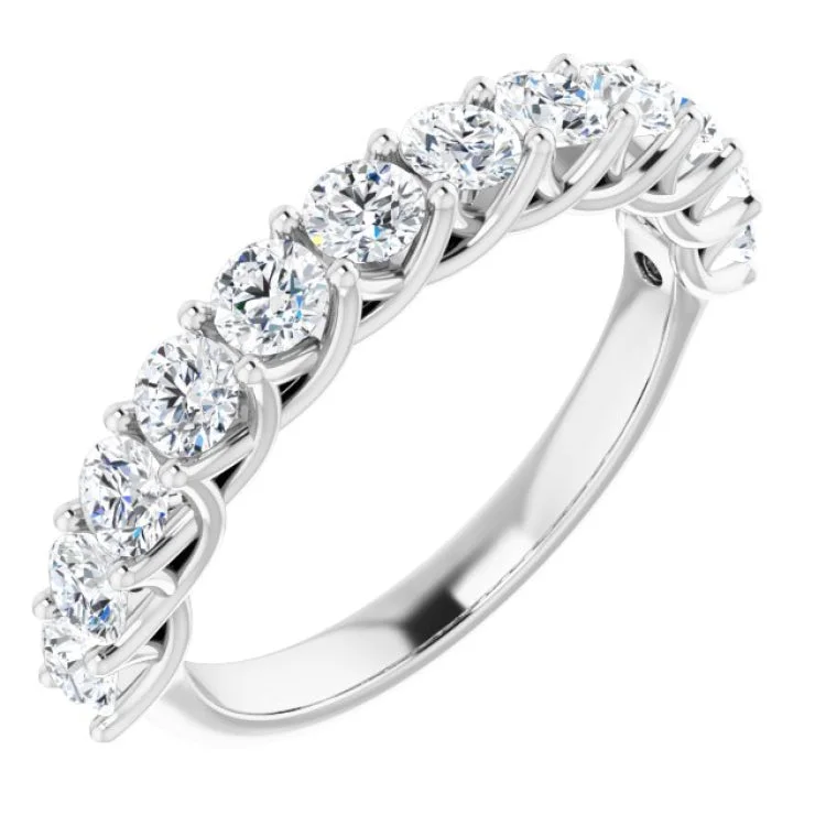 Black rings-14K White 1 1/8 CTW Natural Diamond Anniversary Band