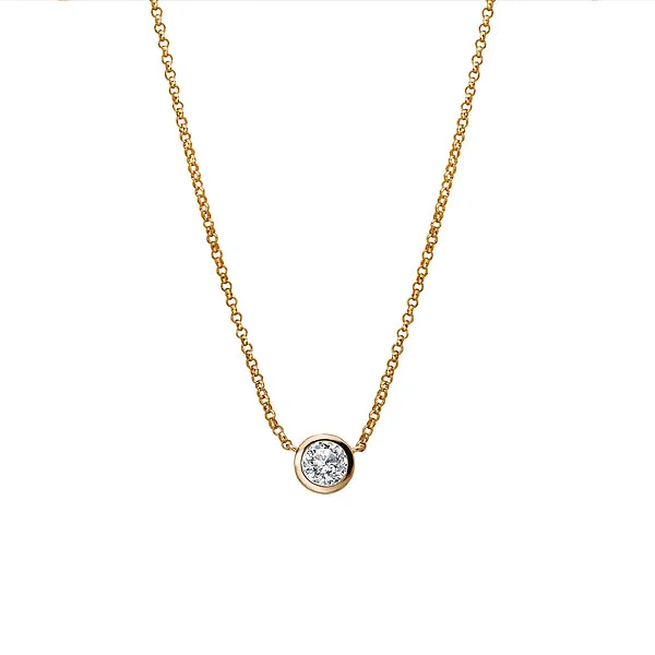 Long gold necklaces with pendants-Ladies Fashion Diamond Necklace