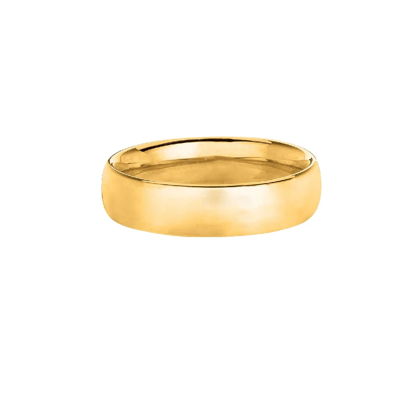 Custom wedding bands for women-14K Gold 6mm Wedding Band