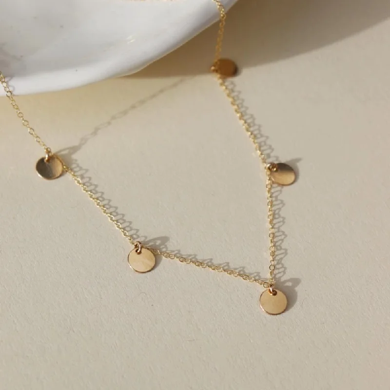 Adjustable gold necklaces for layering-Suncatcher Necklace