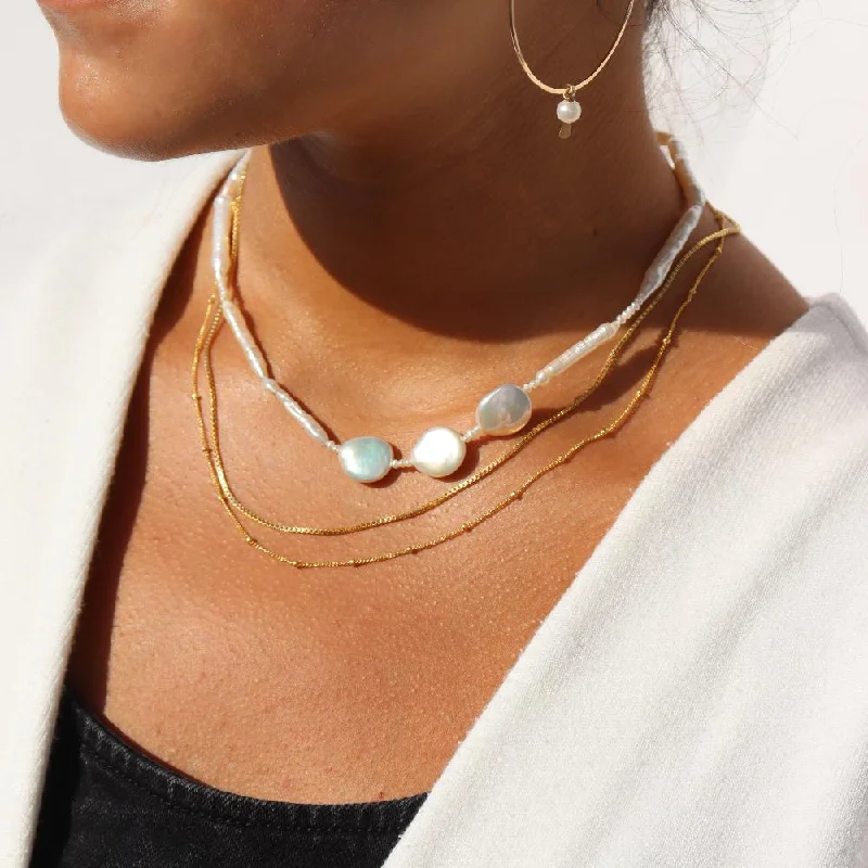 Trendy gold necklaces for layering-Elle Necklace