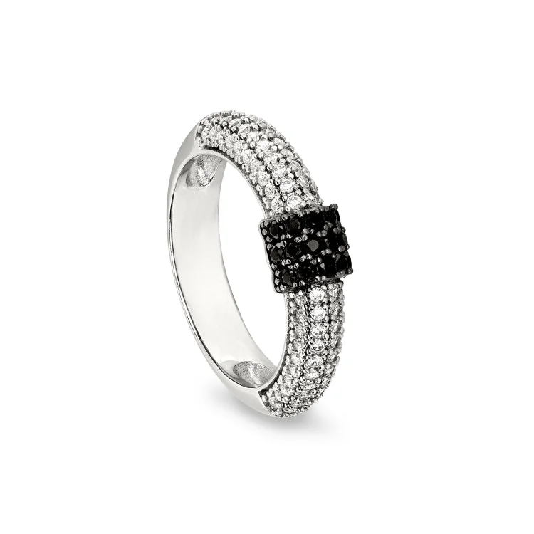 Engagement rings for men and women-Black Label Ring