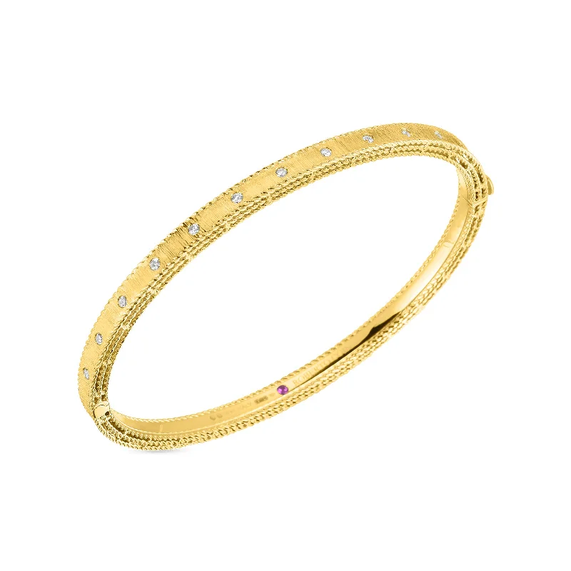 Friendship Bracelets-Satin Princess Bangle with Diamonds