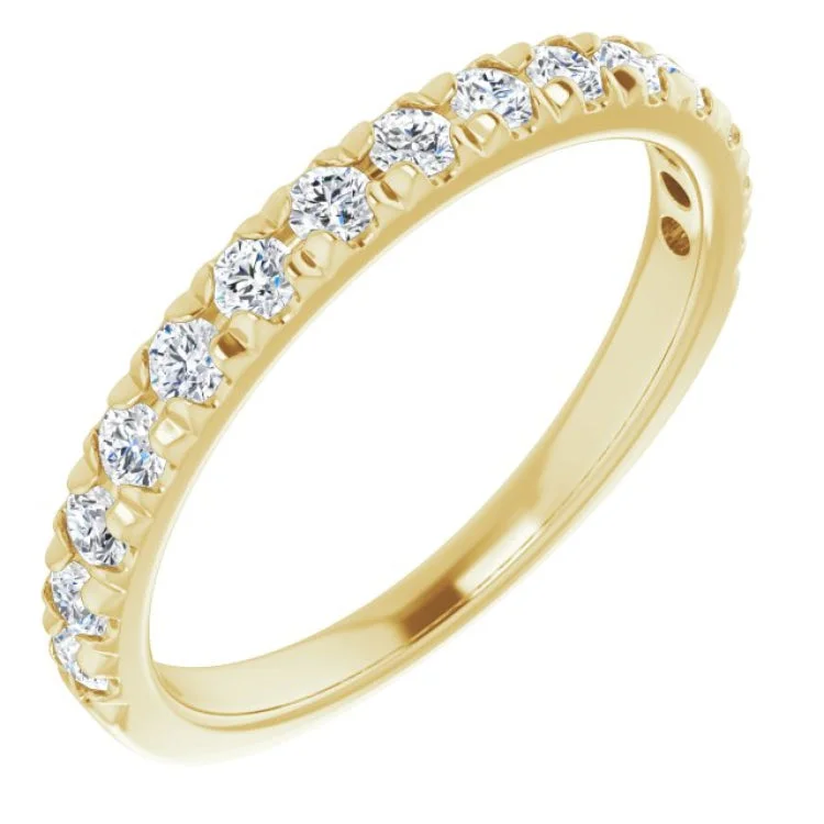 Unique gold engagement rings-14K Yellow 1/2 CTW Lab-Grown Diamond Anniversary Band