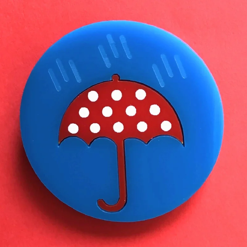 Holiday Gift Brooch-RAIN Acrylic Brooch