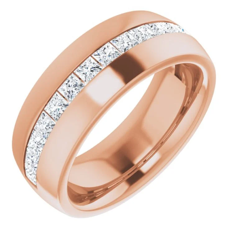 Women’s diamond rings-14K Rose 1 CTW Diamond Band