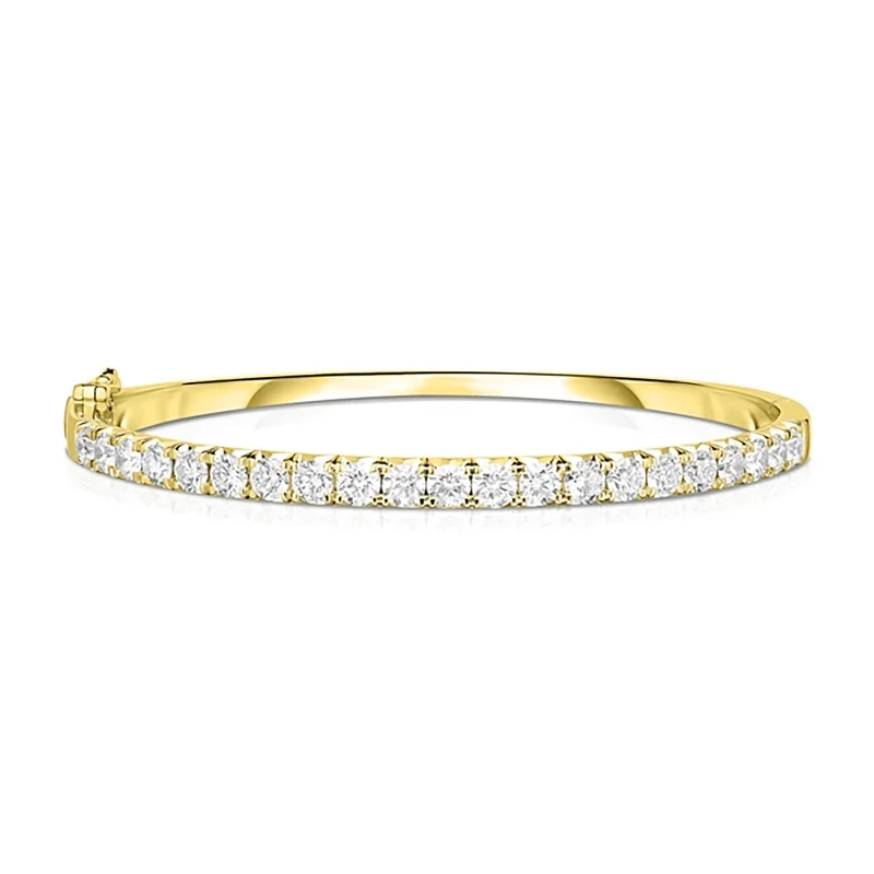 Fantasy Bracelets-Diamond French Set Bangle