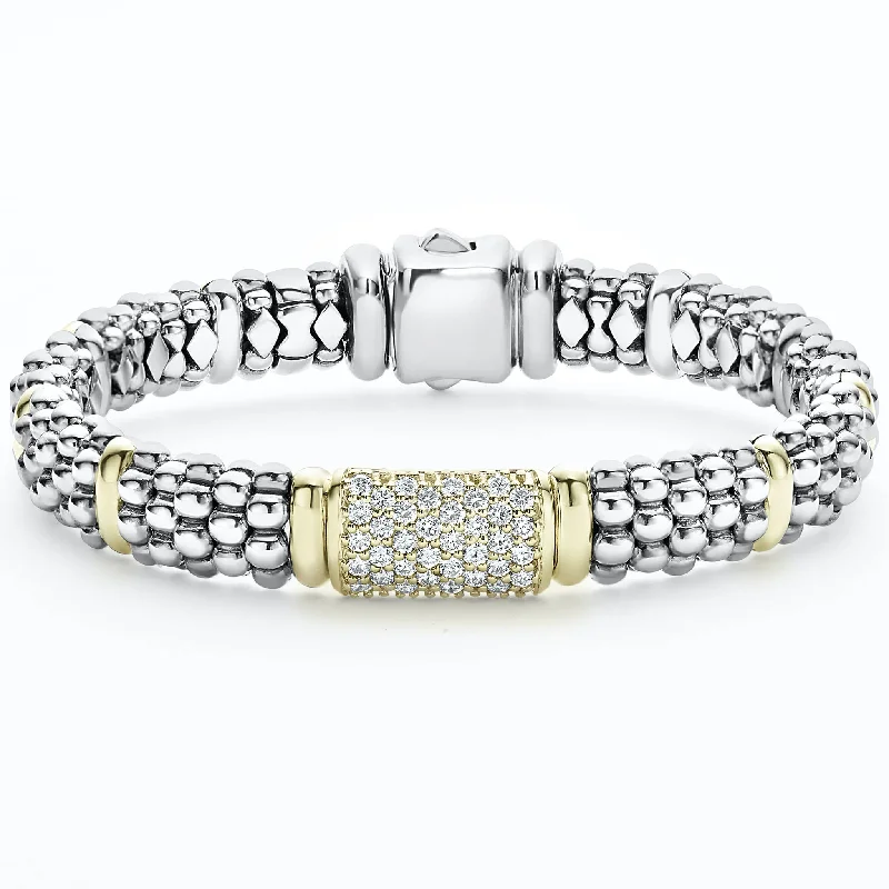 Ethnic Bracelets-Caviar Diamond Bracelet | 9mm (Size M)