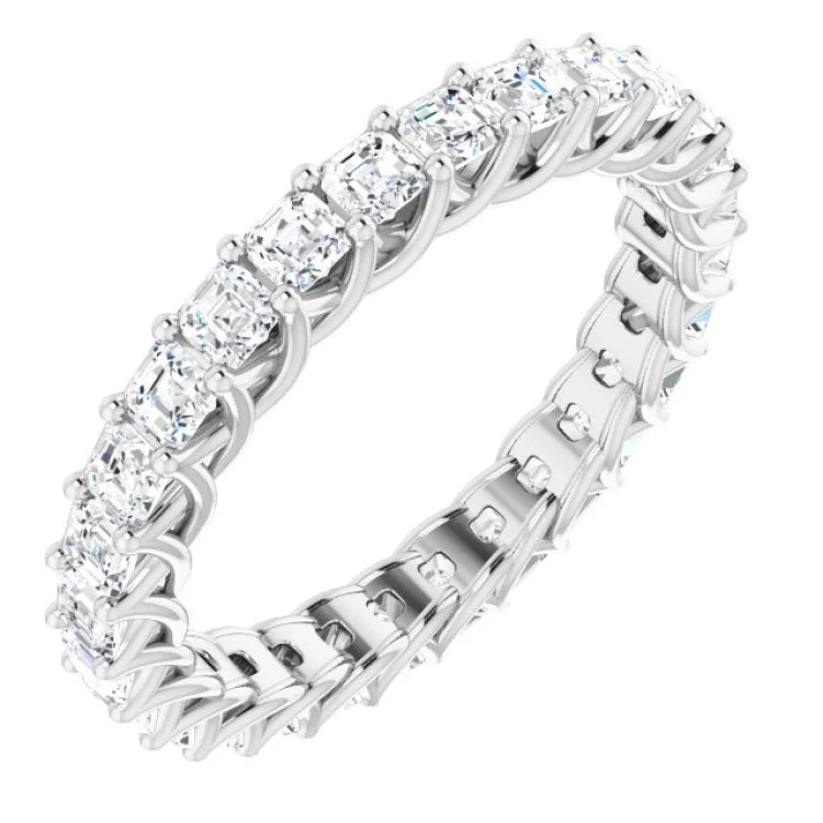 Elegant rings-14K White 1 1/2 CTW Diamond Eternity Band