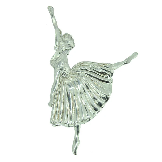 Summer Brooch-Hallmarked Silver Ballerina Brooch