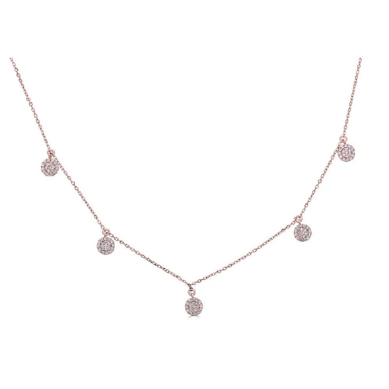 Gold necklaces for layering looks-Emilique 14KT Gold 1/3 CTW Diamond Round Disc Necklace