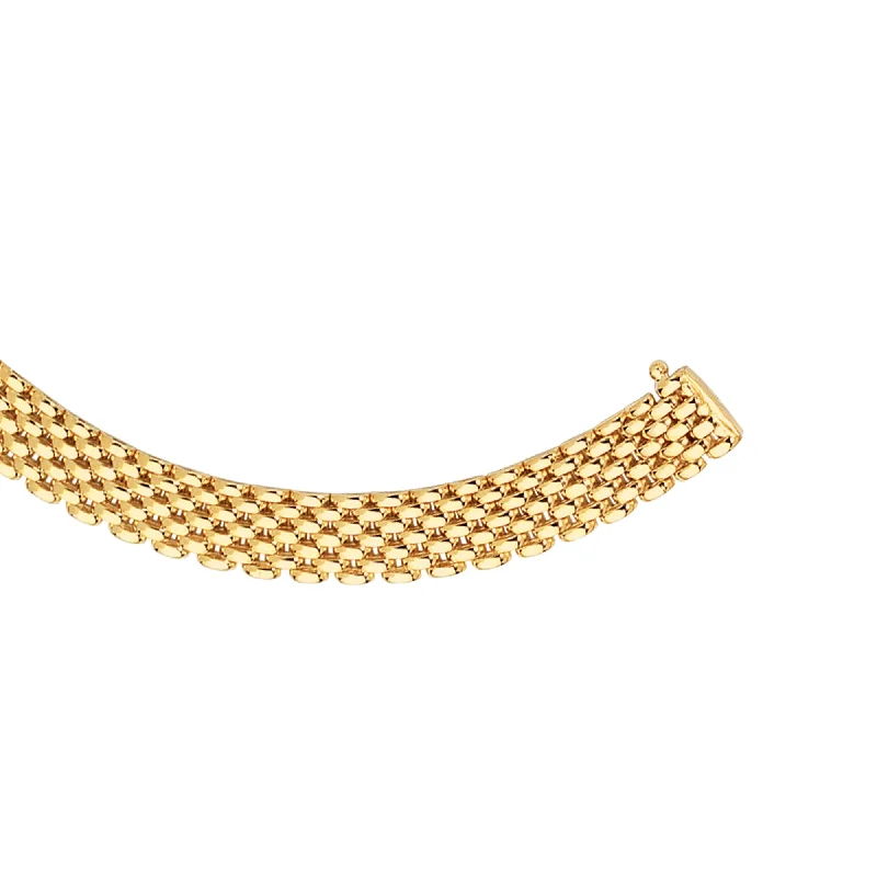 Multi-layer necklace sets-14K Gold 9mm Panther Necklace