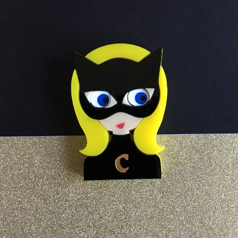 Lightweight Brooch-CATWOMAN Halloween Acrylic Brooch