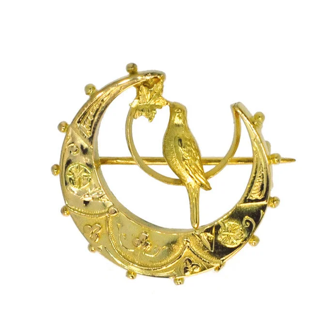 Chic Brooch-Gold Bird Brooch