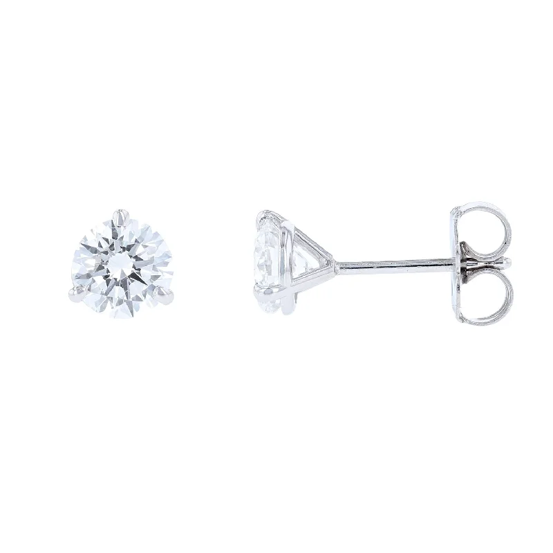 Statement Earrings For Bold Fashion-One Carat Lab Grown Diamond Studs