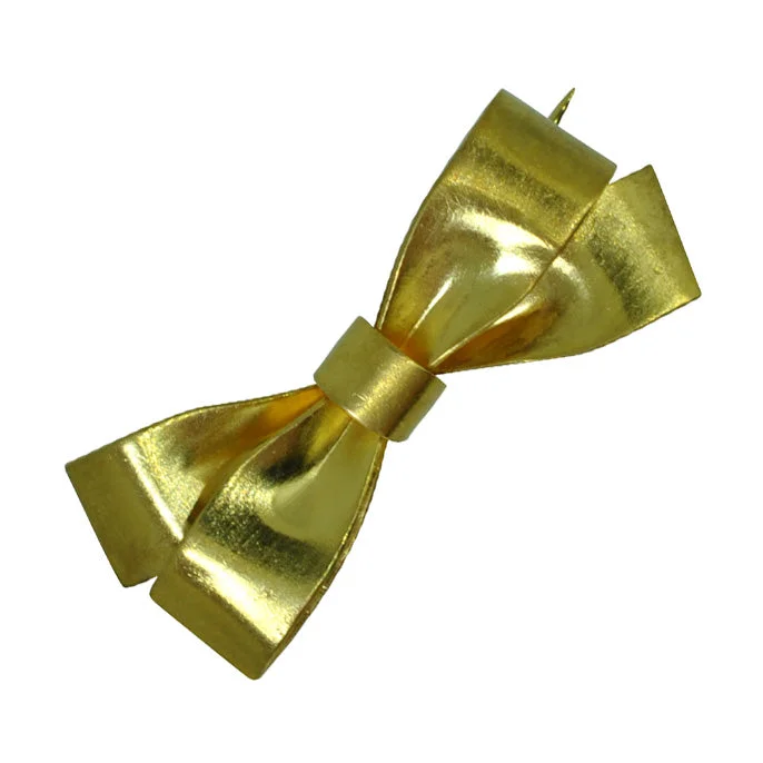 Classic Design Brooch-Gold Bow Brooch