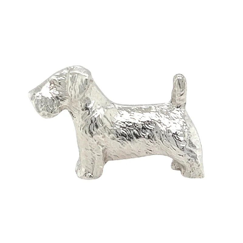 Animal Shape Pin Brooch-Silver Dog Brooch