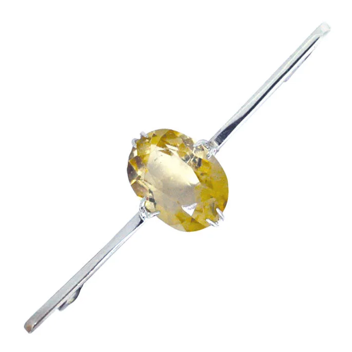 Artistic Brooch Pin-Citrine Bar Brooch