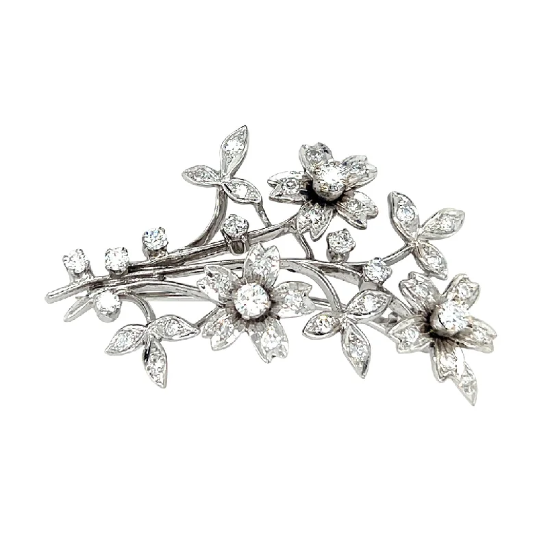 Fashionable Gem Brooch-Diamond Spray Brooch