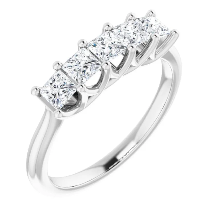 Geometric engagement rings-14K White 3/4 CTW Natural Diamond Anniversary Band