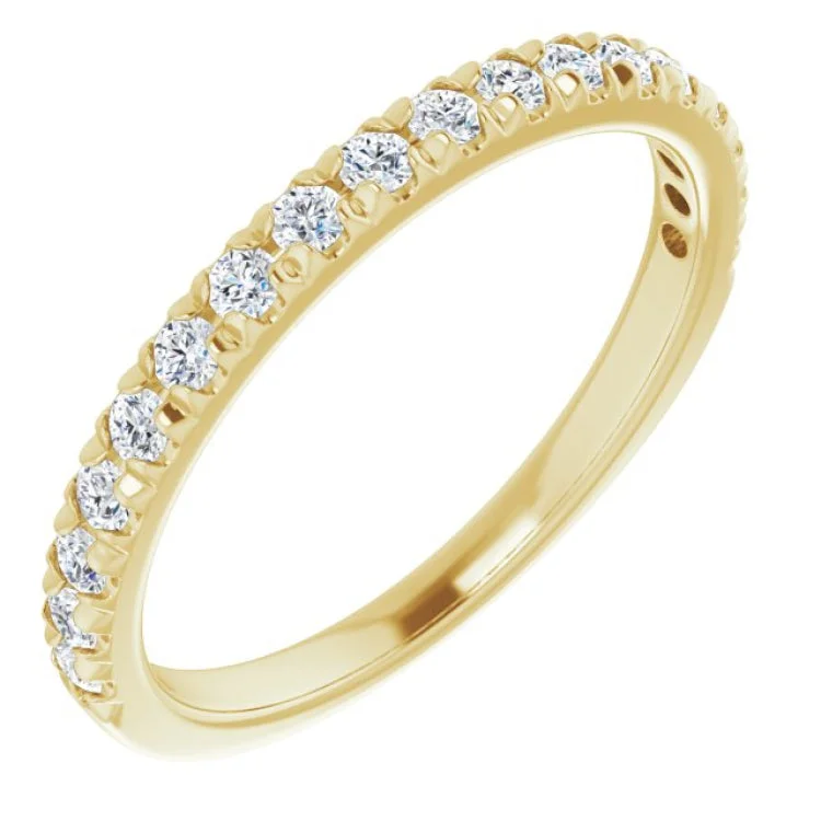 Engagement rings with large diamonds-14K Yellow 1/3 CTW Natural Diamond Anniversary Ring