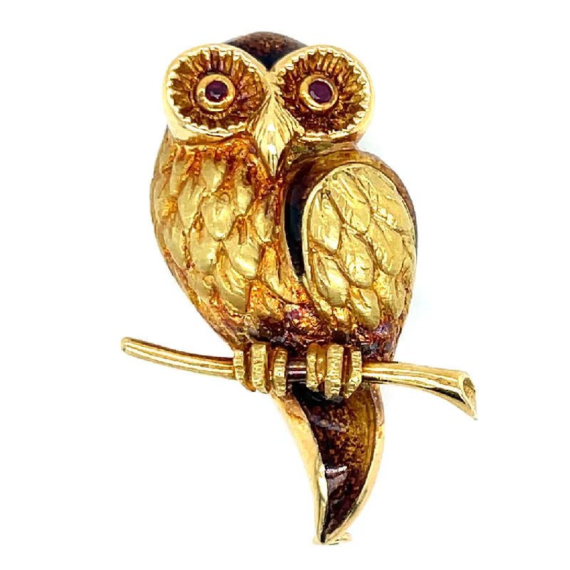 Large Statement Brooch-Owl Brooch