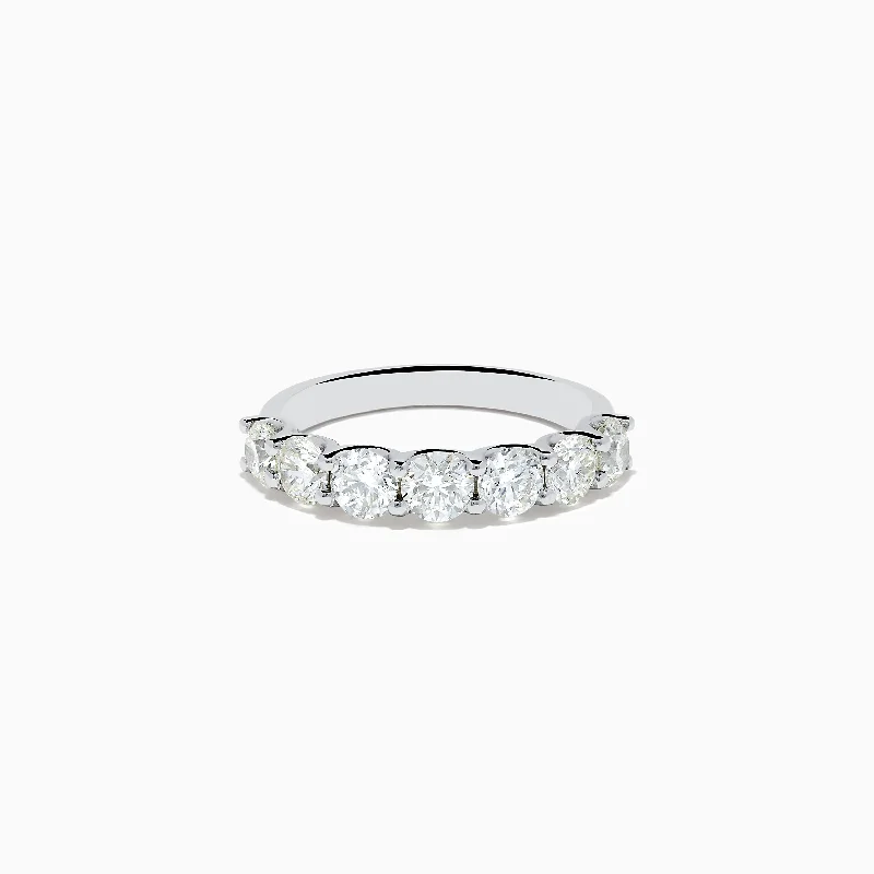 Rings for best friends-Pave Classica 14K White Gold Round Brilliant Diamond Band 1.72 TCW