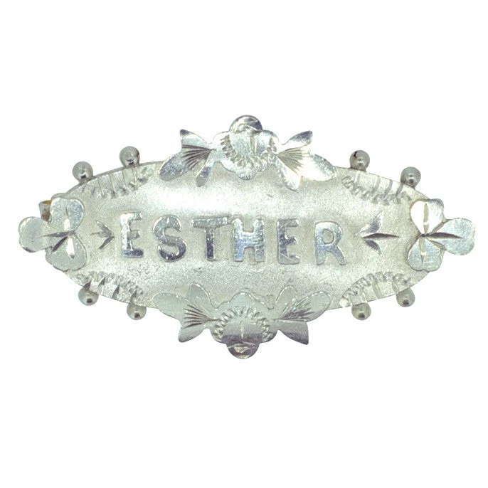 Abstract Brooch-Esther Name Brooch