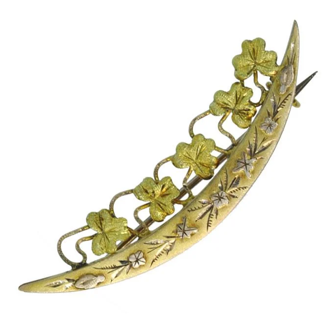 Classic Brooch-Crescent Bar Brooch