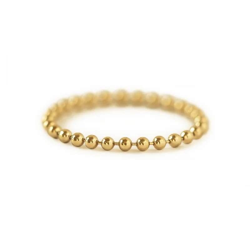 Stackable diamond rings-Bead Chain Ring