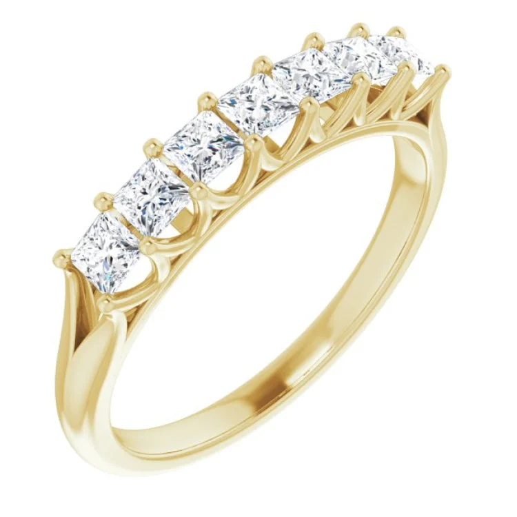 Bridal set rings-14K Yellow 3/4 CTW Natural Diamond Anniversary Band